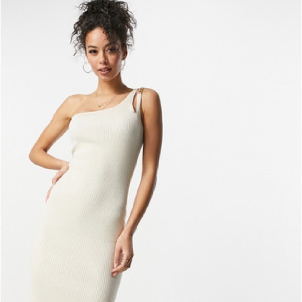 NWT 4th & Reckless One-Shoulder Dress